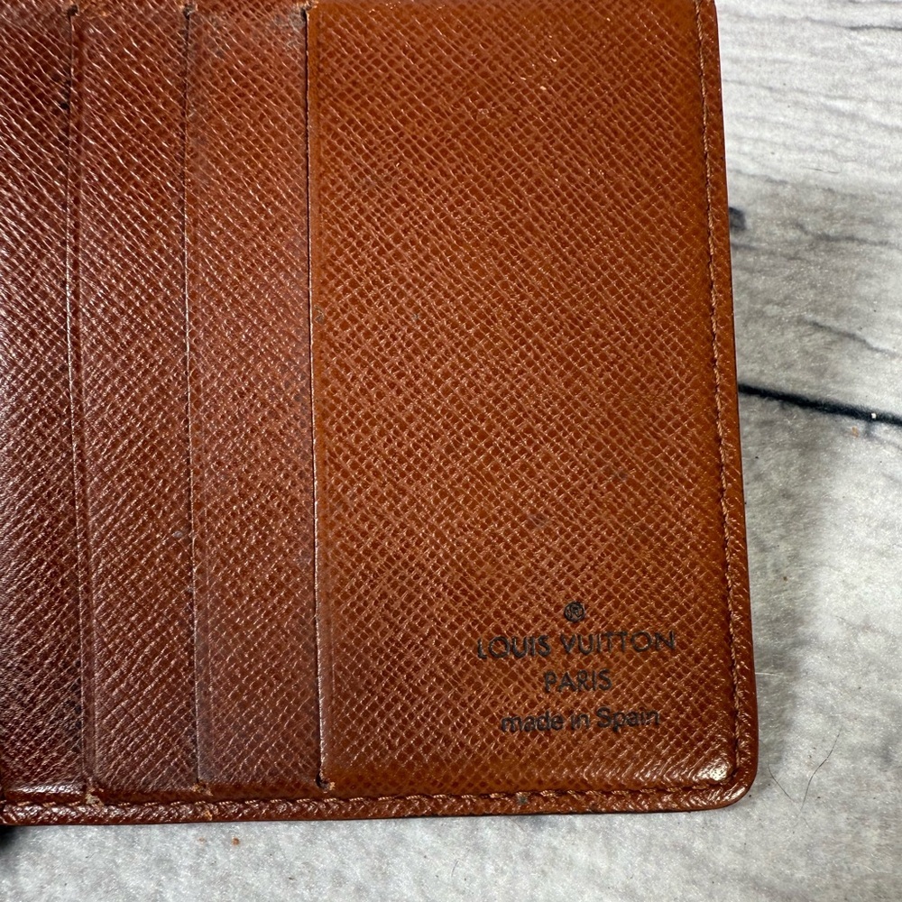 Louis Vuitton Men’s fold Wallet Brown Monogram Canvas Leather - Picture 13 of 14